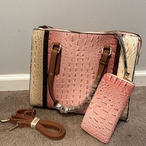 Pink H E R M E S Purse Set